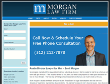 Tablet Screenshot of morganlawaustin.com